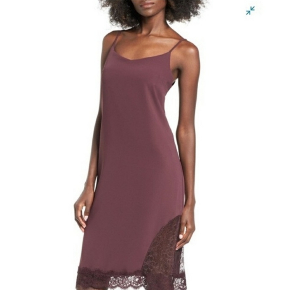 Leith Plum Slip Dress